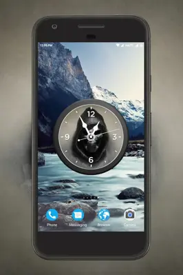 Skull Clock Live Wallpaper android App screenshot 1