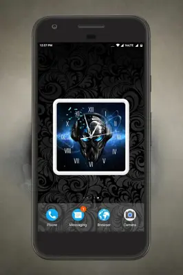 Skull Clock Live Wallpaper android App screenshot 2