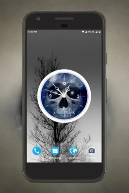 Skull Clock Live Wallpaper android App screenshot 4